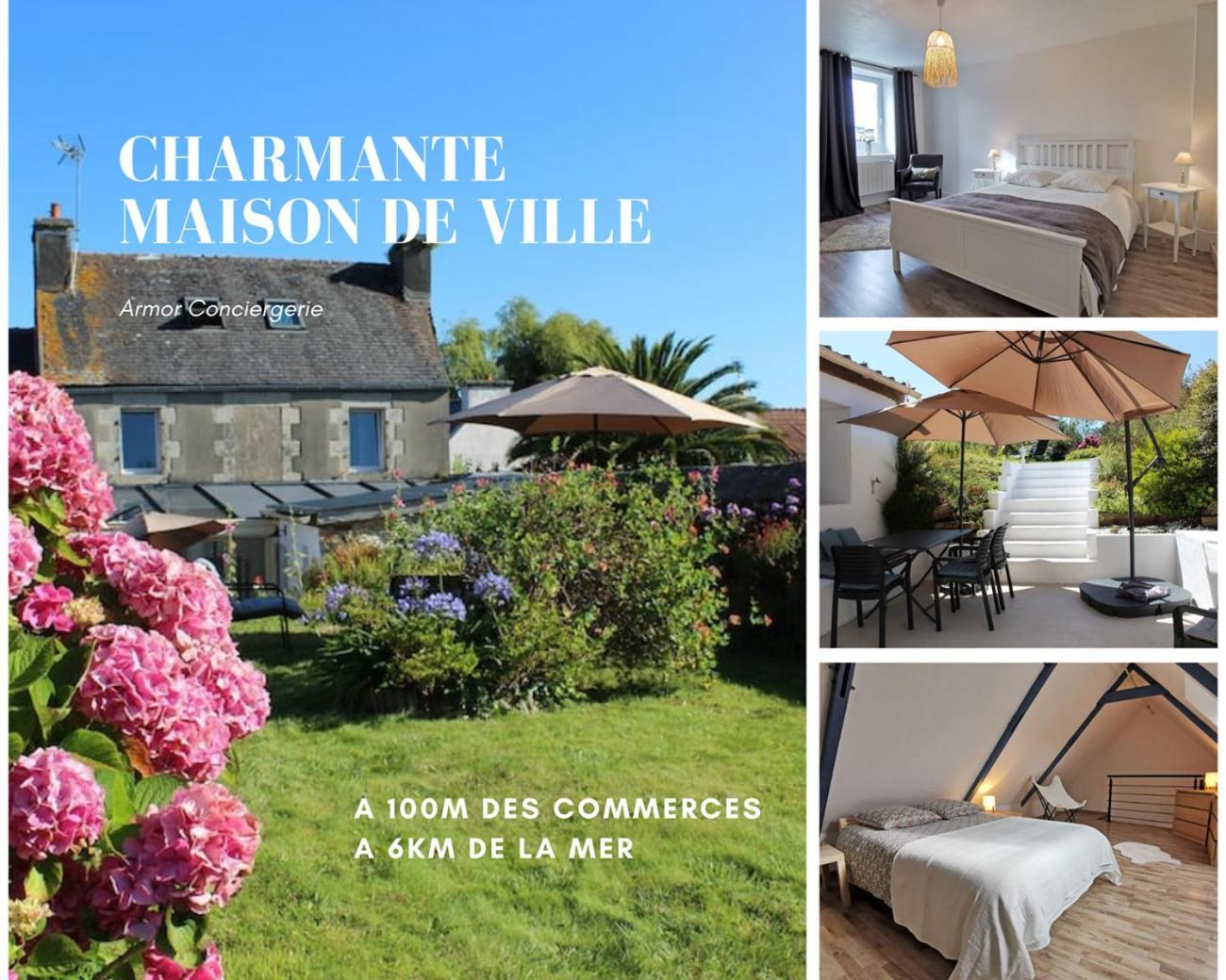 Charmante Maison De Ville A 6 Km De La Mer Lanmeur Экстерьер фото
